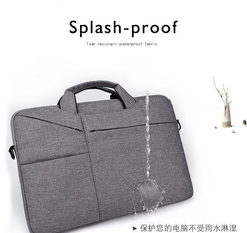 15.6 Inch Custom Waterproof Computer Laptop Messenger Bag-Black - Obeezi.com