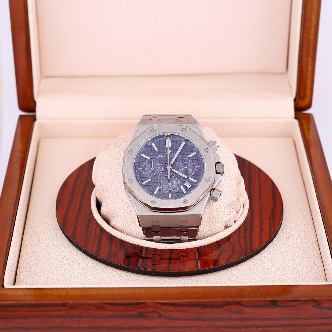 Aude Titanium Screw Designed Rose Silver Watch - Obeezi.com