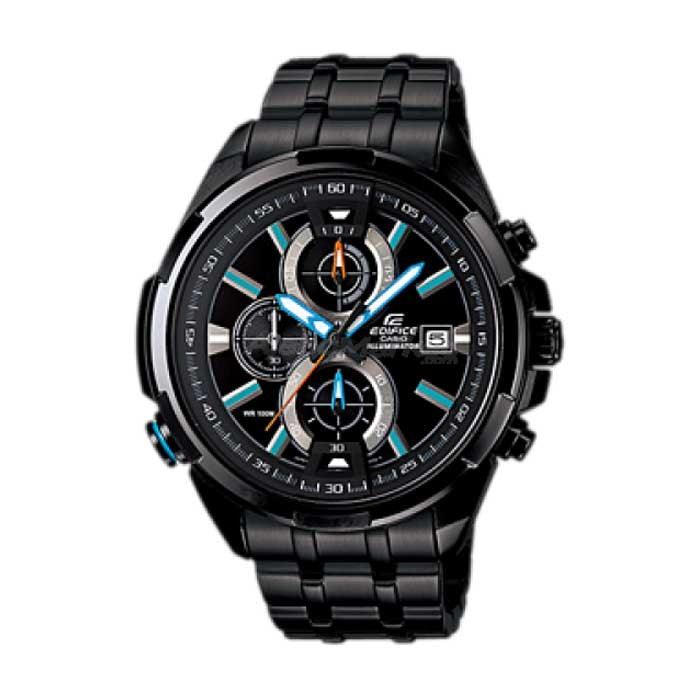 Casio Edifice Neon Illuminator Men's Chronograph Sport Watch EFR-536BK-1A2V - Obeezi.com