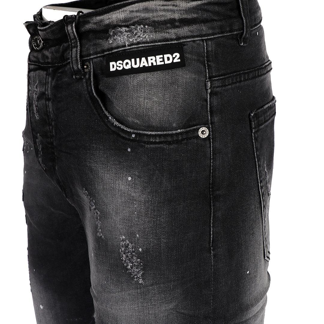 DSQ Men's Genuine Urban Styled Jeans- Black - Obeezi.com