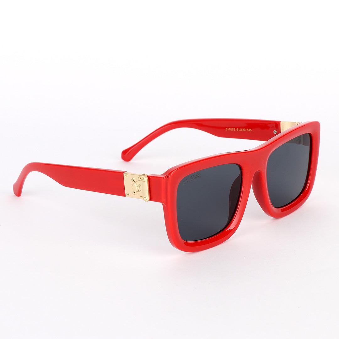 Louis Vuitton Classic Spring Square Unisex Red Sunglasses - Obeezi.com