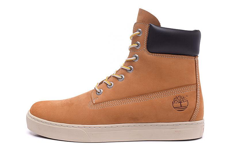 Timberland High Cut Boots Man Shoes Sneakers Wheat White Black - Obeezi.com