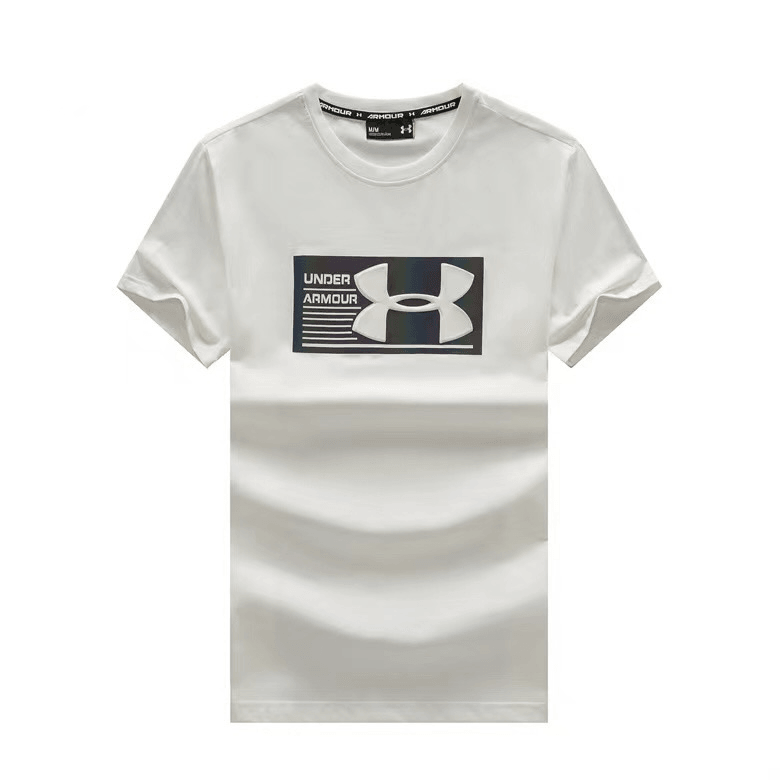 UA Exquisite T-Shirt Bold Front Spark Logo Designed- White - Obeezi.com