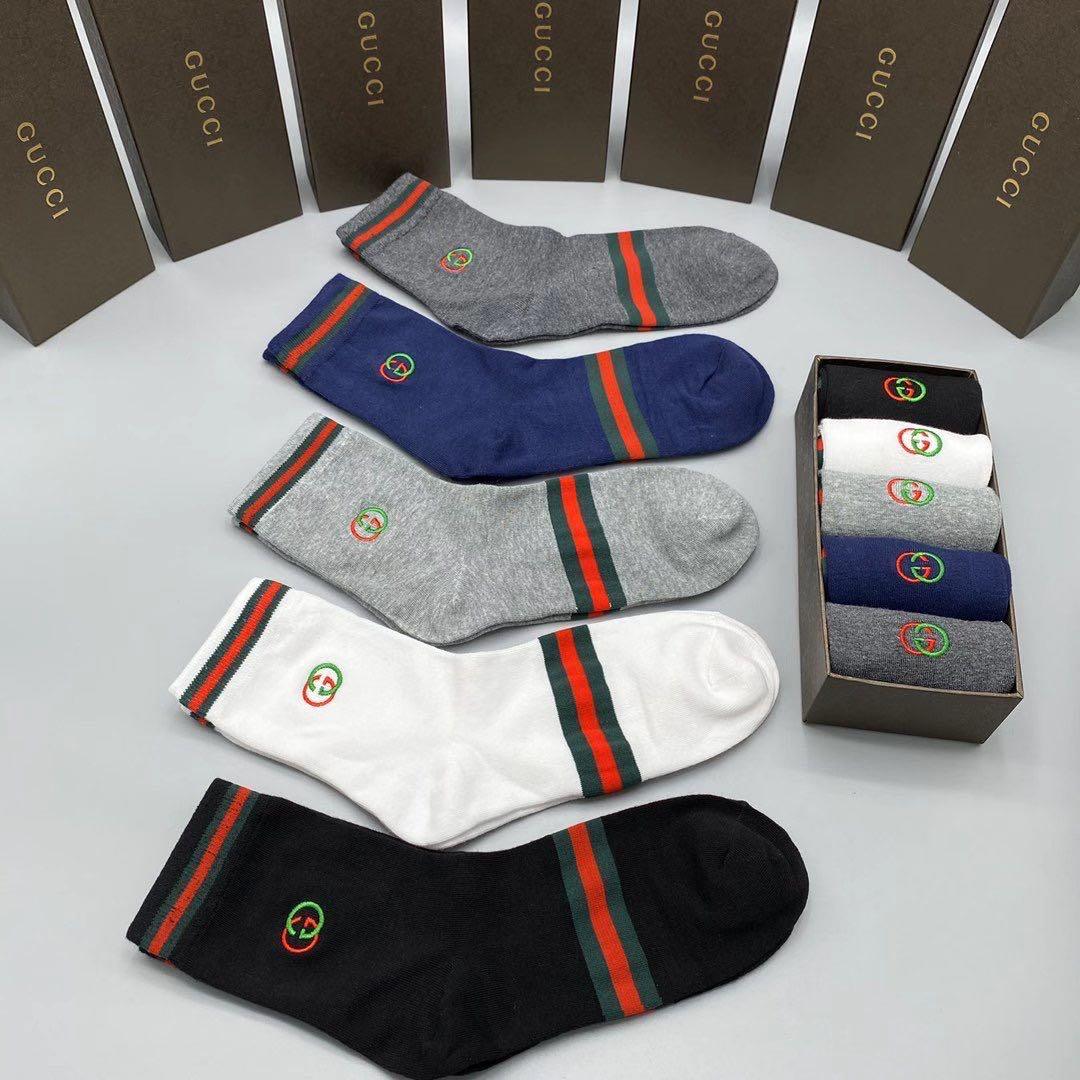 5 in 1Logo Designed Socks - Obeezi.com