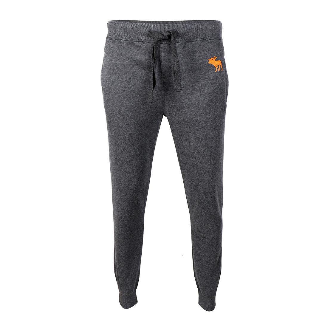 Abercrombie And Fitch Embossed Moose Designed Grey Joggers - Obeezi.com