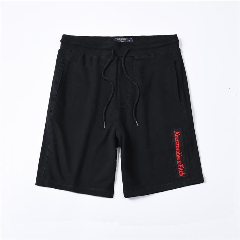 Abercrombie And Fitch Logo Embroidery Organic Cotton Shorts-Black - Obeezi.com