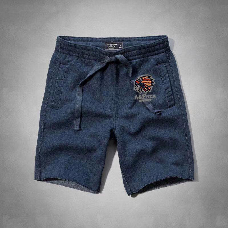 Abercrombie And Fitch Men's With Created Logo Jogger Shorts-Blue - Obeezi.com