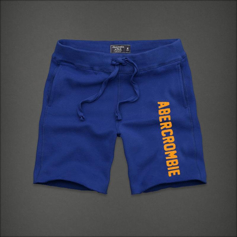 Abercrombie And Fitch With Yellow Designer Side Logo Men's Short -Royal Blue - Obeezi.com
