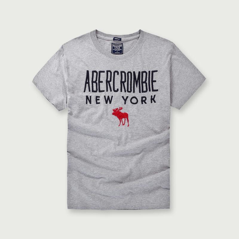 Aberrcrombie New York with Red Horse Logo-Grey - Obeezi.com
