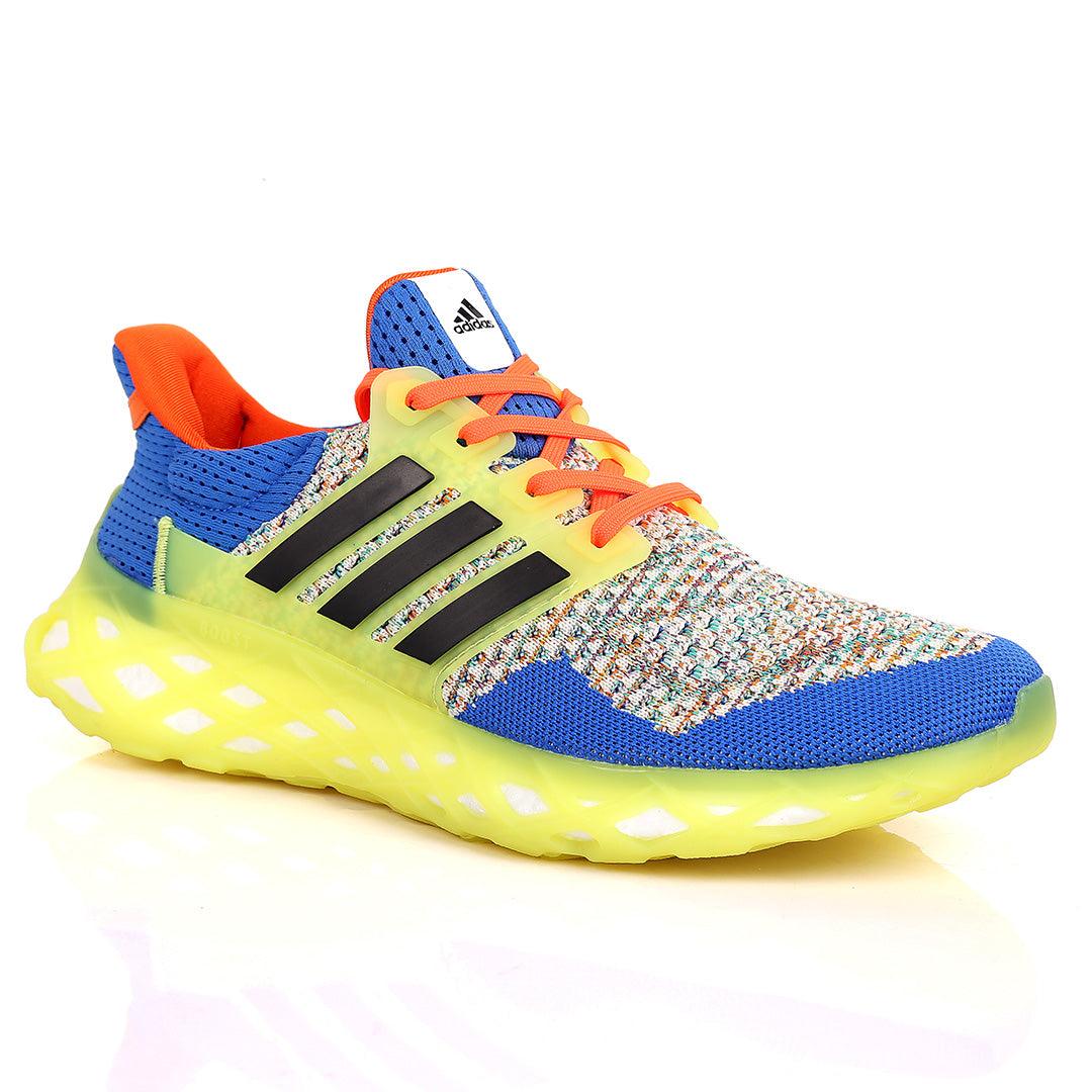 AD Boost Multi-Coloured Drift Men's Running Sneakers With Lemon Sole - Obeezi.com
