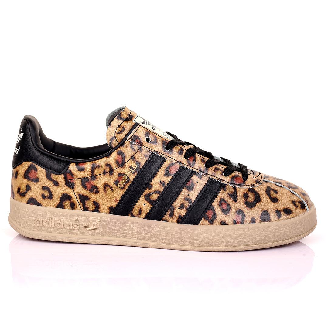 AD Broomfield Classic Leopard Skin Designed Lace Up Sneakers - Obeezi.com