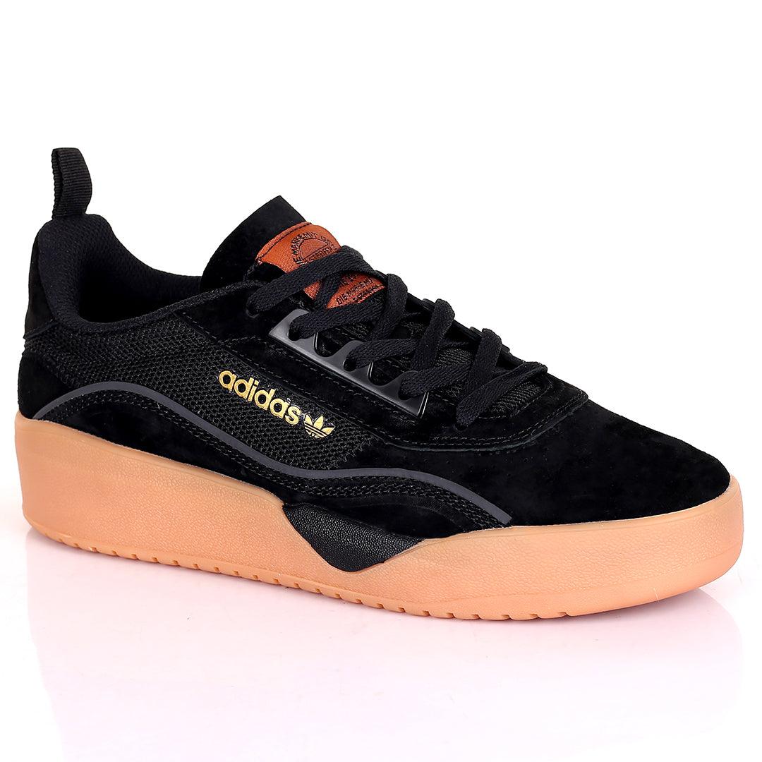 AD Casual Full Black Suede Comfortable Sneakers-Black - Obeezi.com
