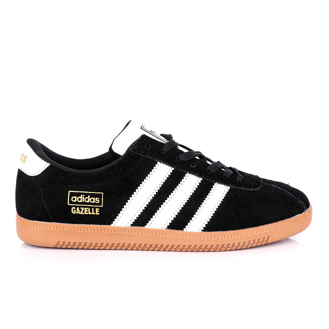 AD Gazelle Black Suede Sneakers - Obeezi.com
