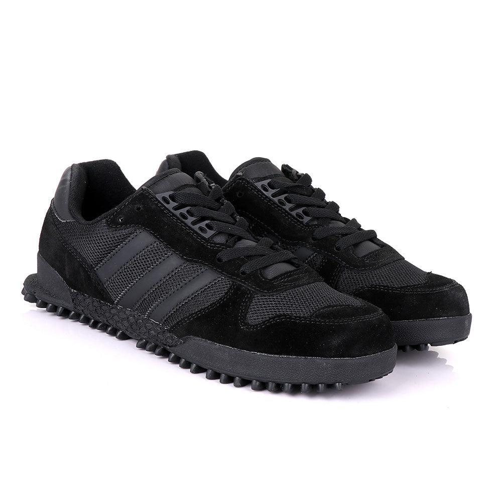 Ad Simplified Fabric Black Sneakers - Obeezi.com