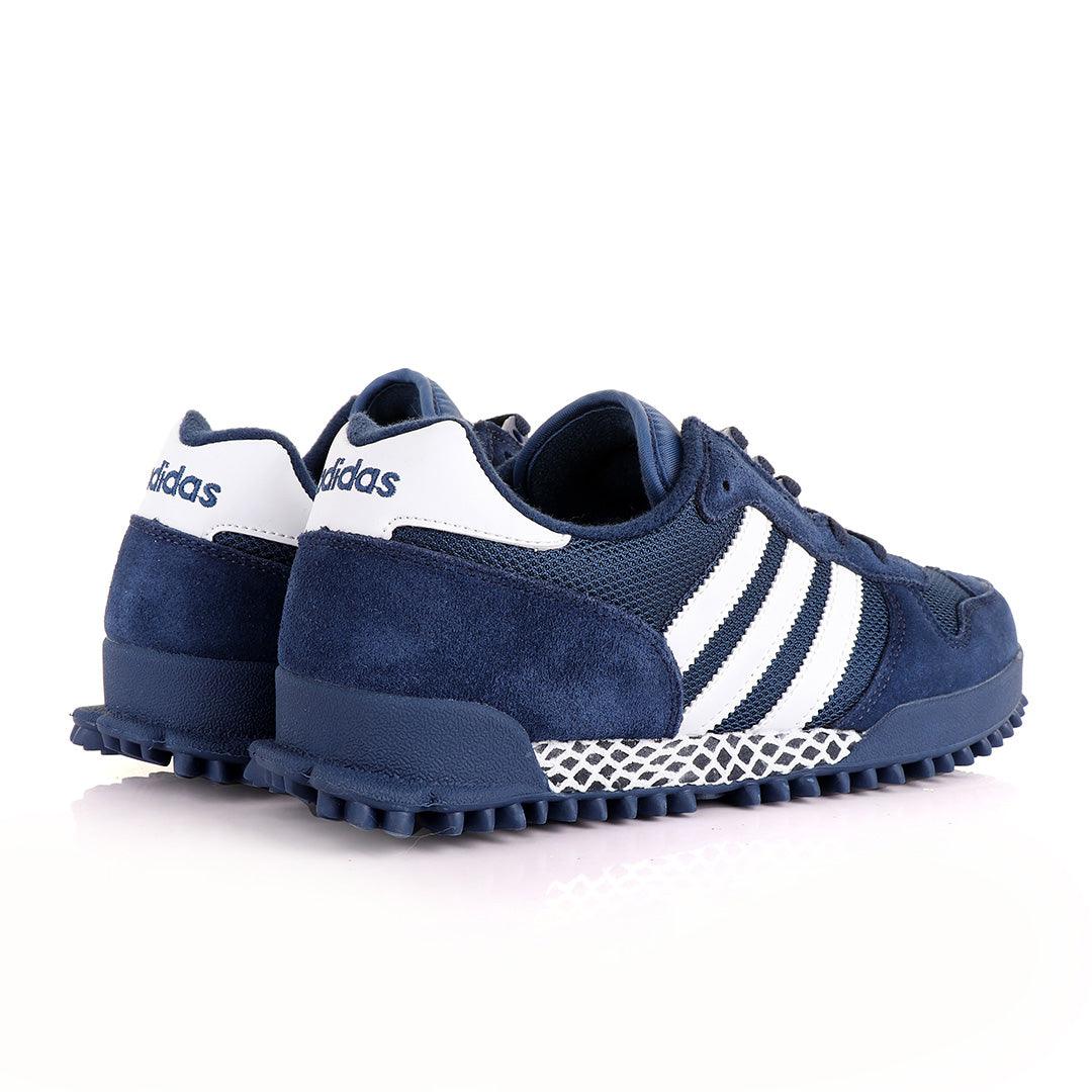 Ad Simplified Fabric NavyBlue Sneakers - Obeezi.com