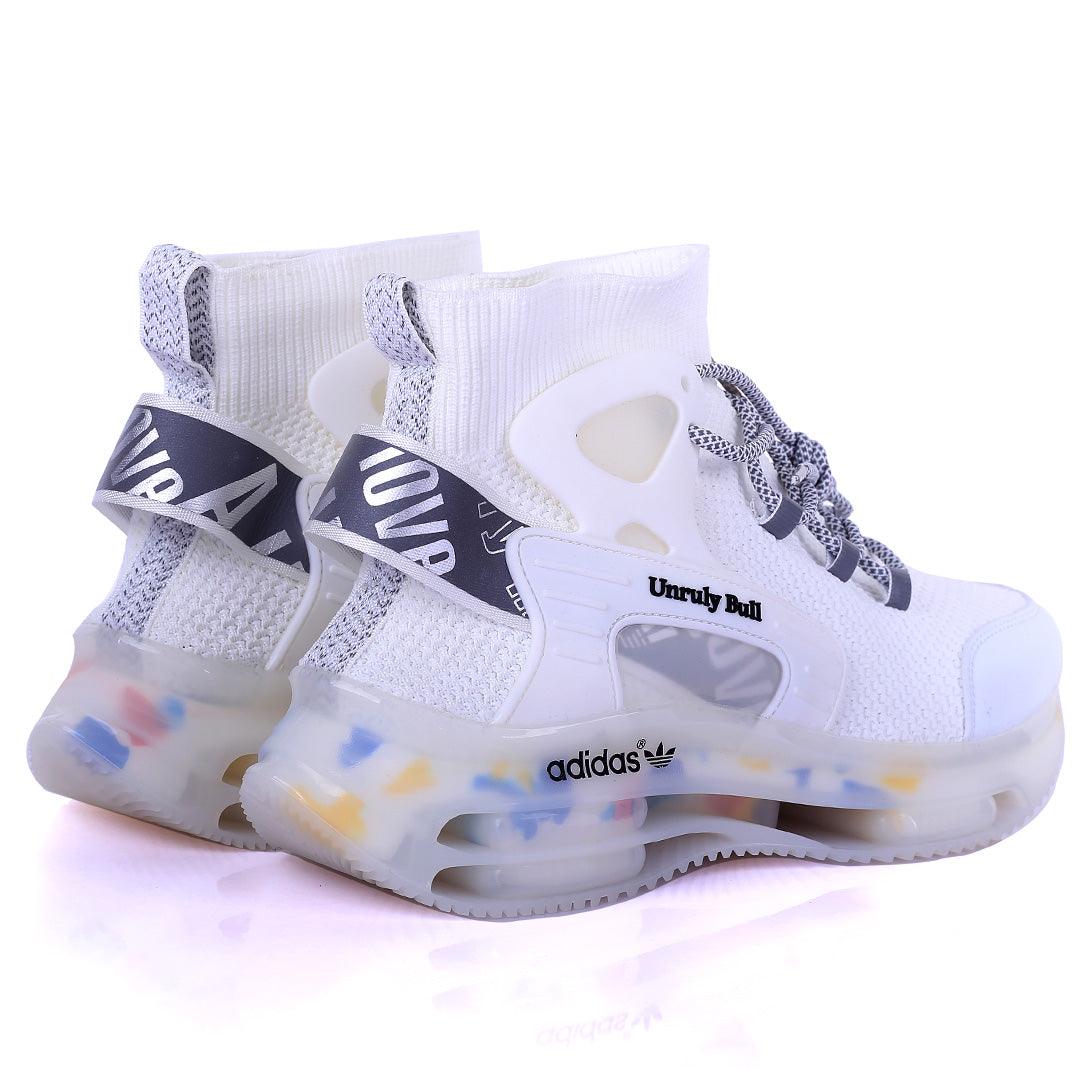 AD Unruly Bull Fashionable Trendy Sneakers- White - Obeezi.com