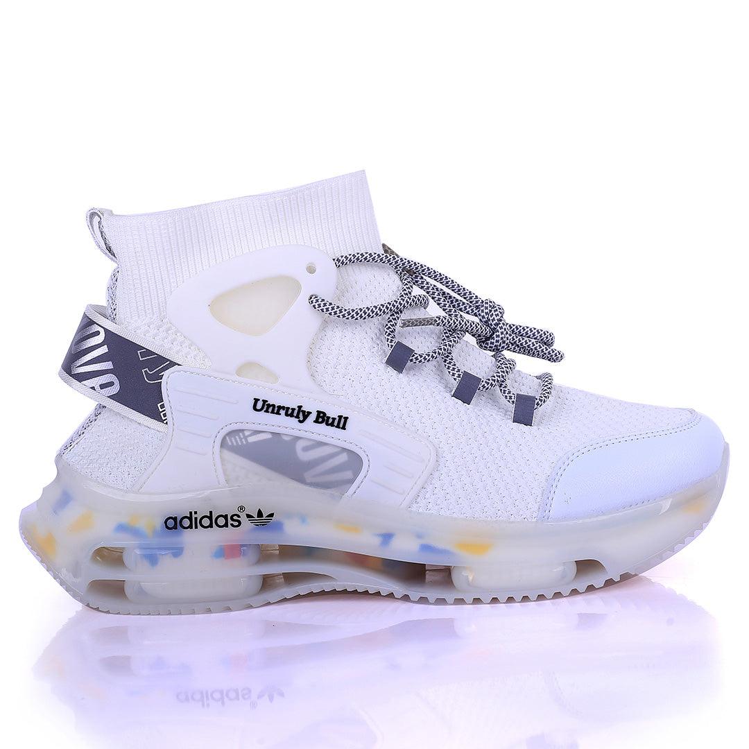 AD Unruly Bull Fashionable Trendy Sneakers- White - Obeezi.com