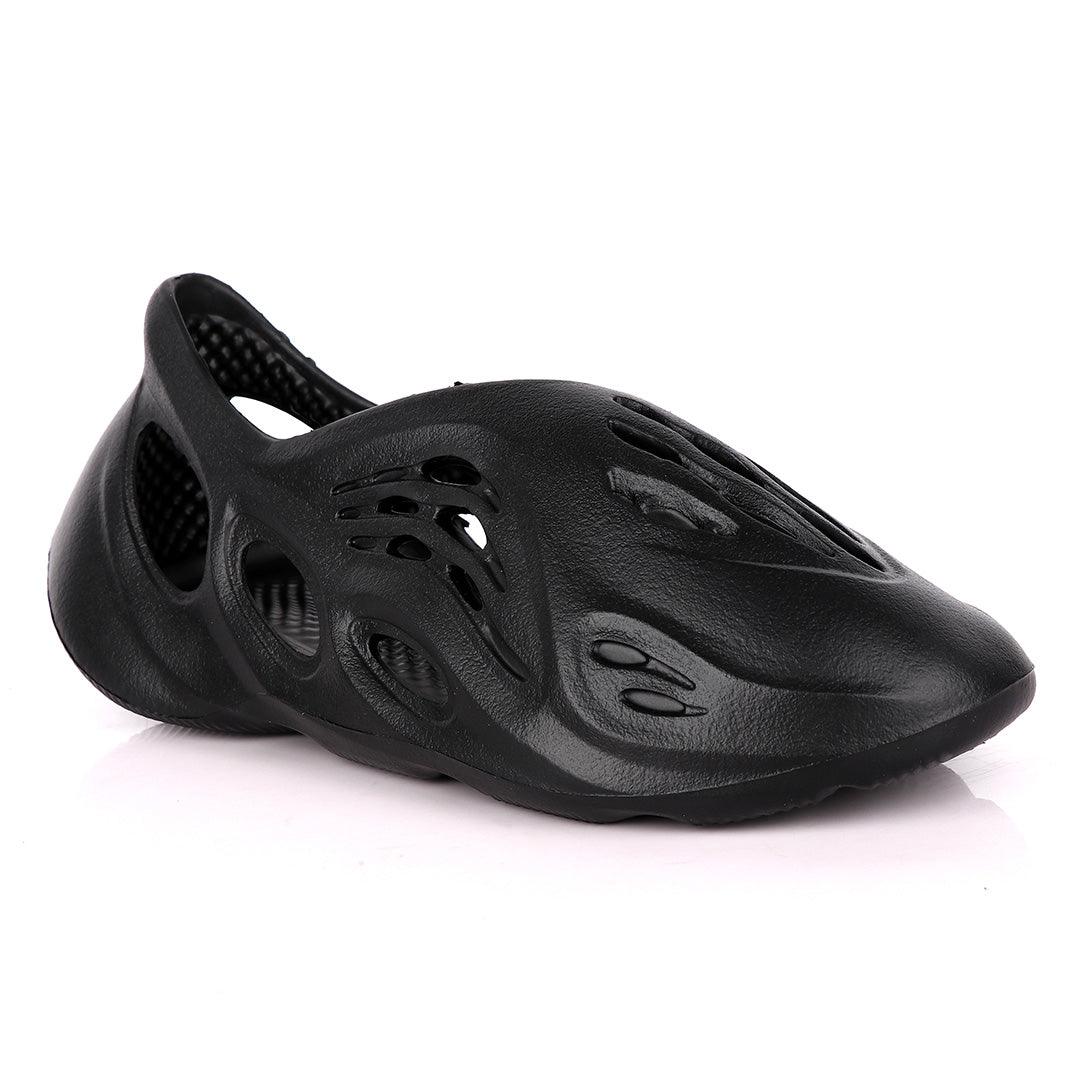 AD Yeezy Foam Runner Black Sneakers - Obeezi.com