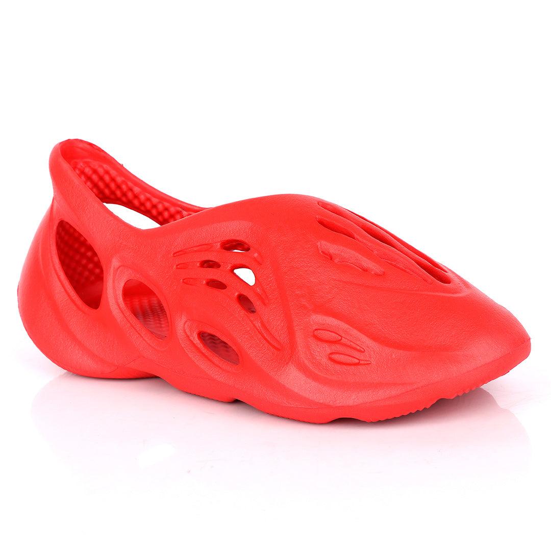 AD Yeezy Foam Runner Red Sneakers - Obeezi.com