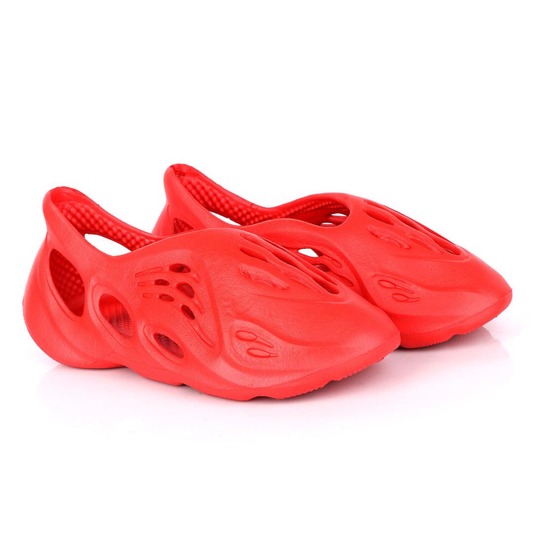 AD Yeezy Foam Runner Red Sneakers - Obeezi.com