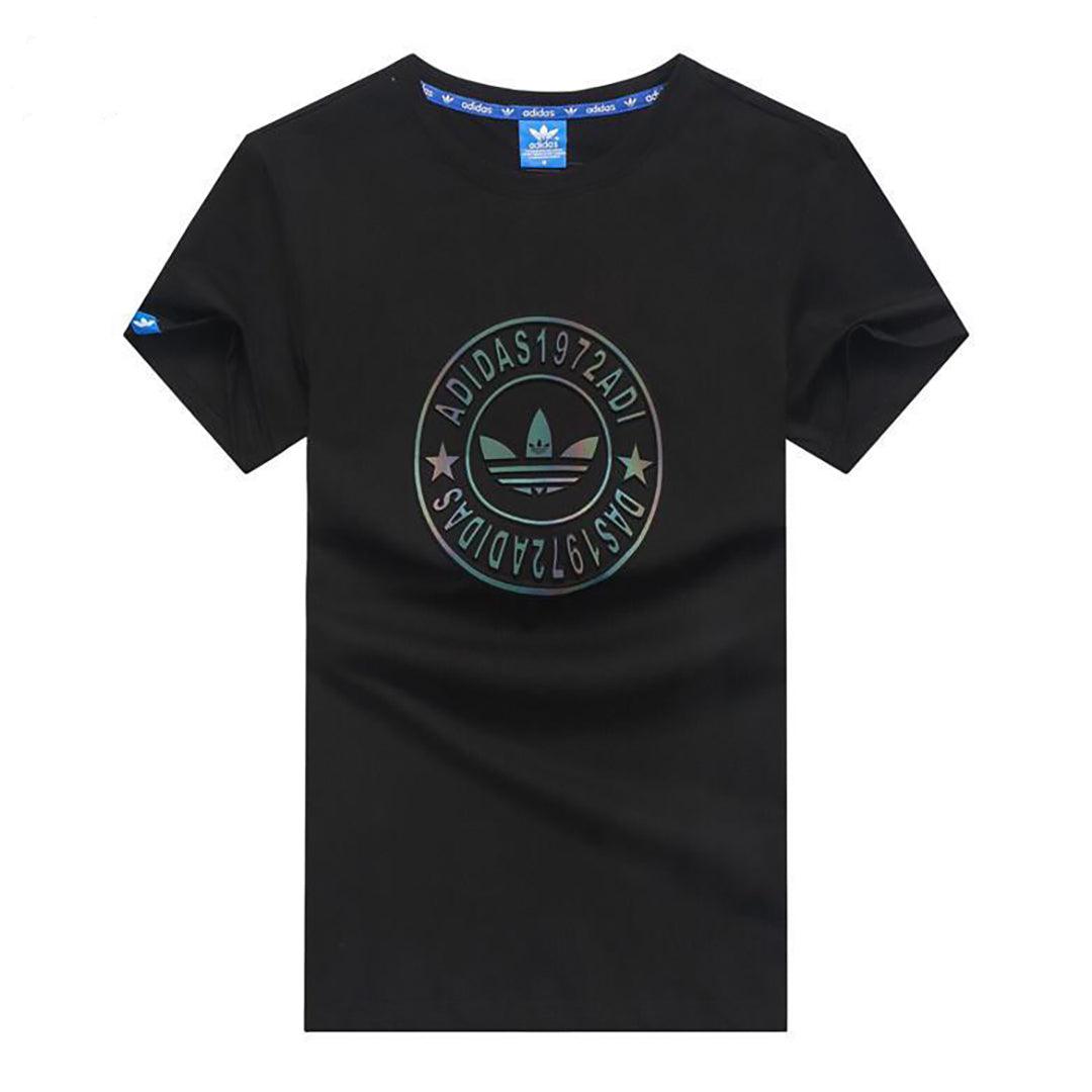 Adid Circle Logo T-shirt- Black - Obeezi.com