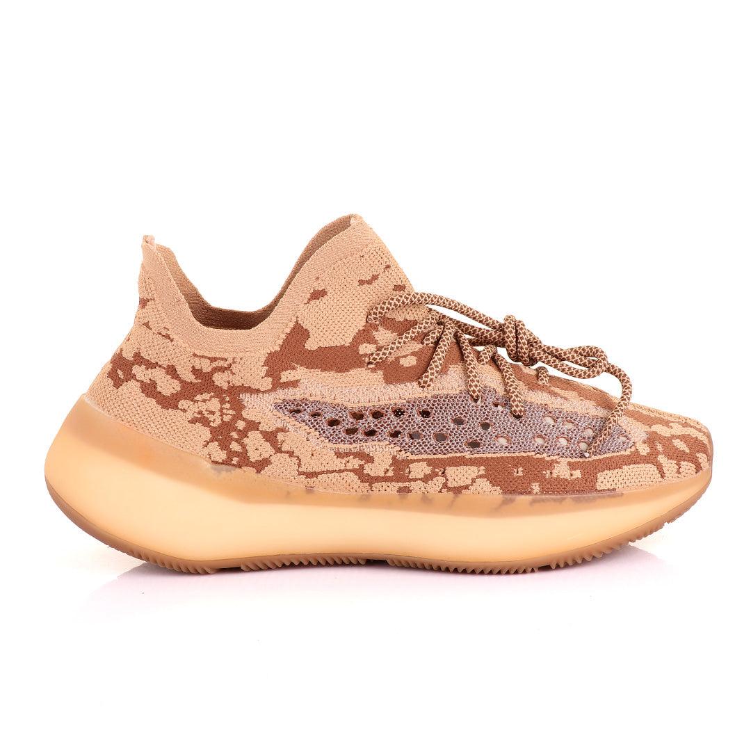 Adidas 350 Yeezy Boost Brown Shade Sneakers - Obeezi.com
