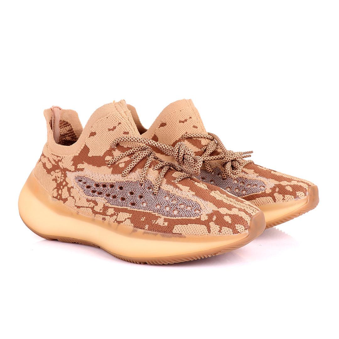 Adidas 350 Yeezy Boost Brown Shade Sneakers - Obeezi.com