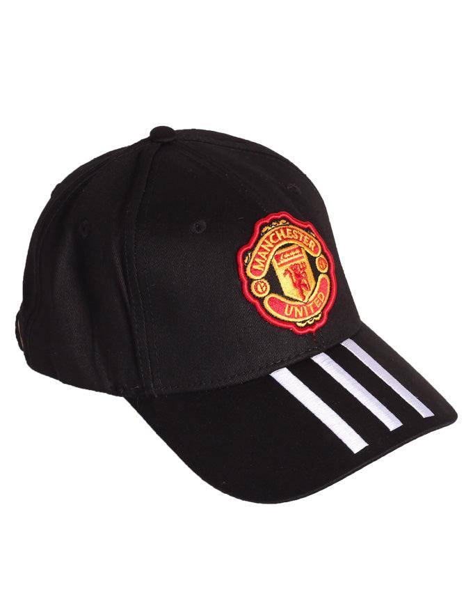 Adidas Manchester United FC 3-Stripes Black Cap - Obeezi.com