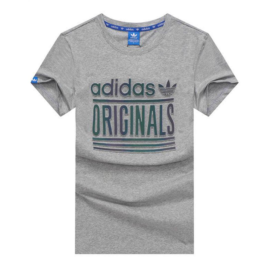 Adidas Originals 3 Stripes T-shirt-Ash - Obeezi.com