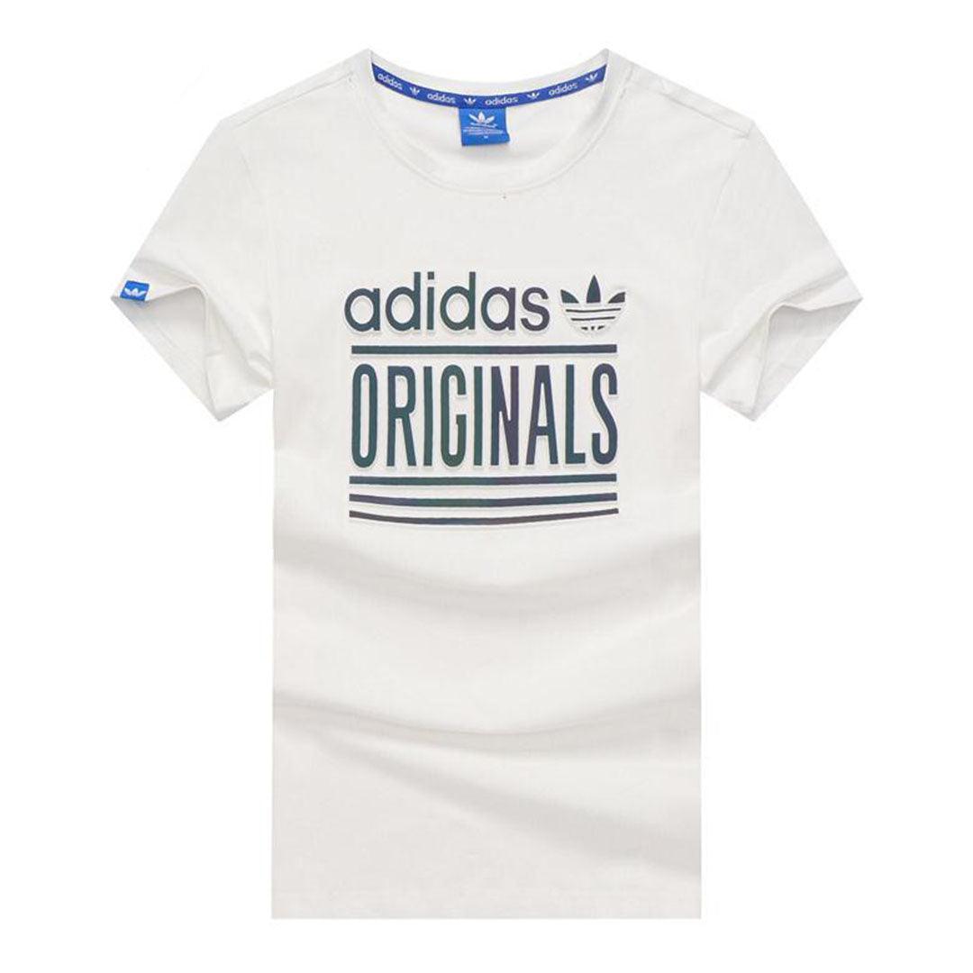 Adidas Originals 3 Stripes T-shirt-White - Obeezi.com