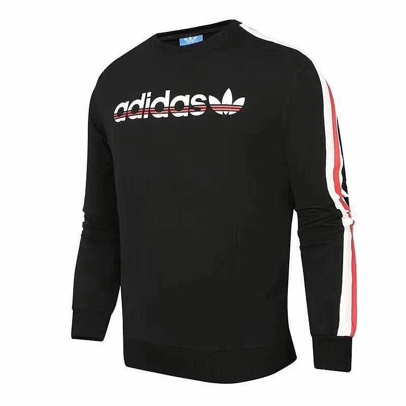 Adidas Originals Black Long-Sleeve Sweat Shirt - Obeezi.com