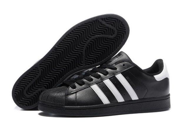 Adidas Originals Superstar Classic Foundation Casual Sneakers Black White - Obeezi.com