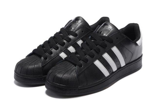Adidas Originals Superstar Classic Foundation Casual Sneakers Black White - Obeezi.com