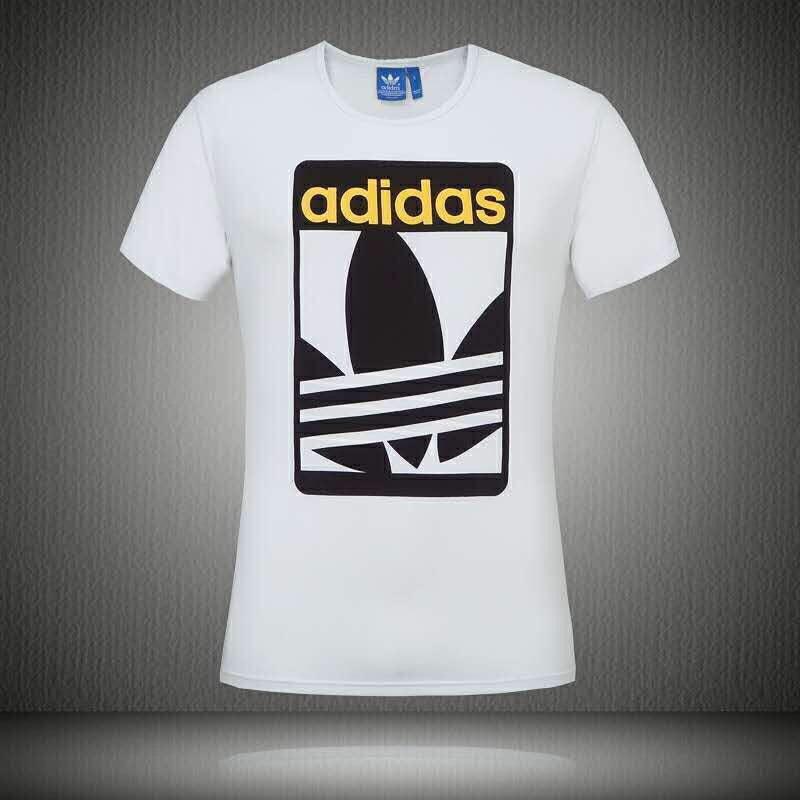 Adidas Originals Unisex White Blackg Archive Logo T Shirt - Obeezi.com