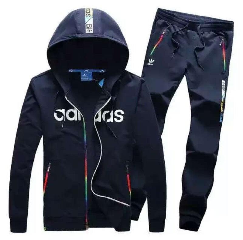 Adidas Pride Rainbow Zip Tracksuit Navyblue - Obeezi.com