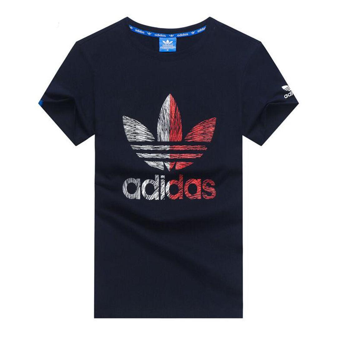 Adidas Printed Logo Men's Regular T-shirt- NavyBlue - Obeezi.com