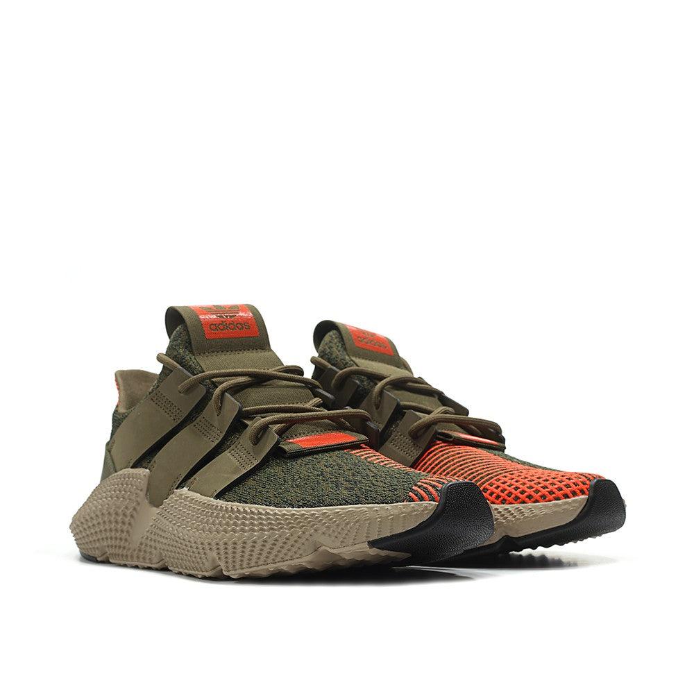 Adidas Prophere Trace Olive Solar Red Sneakers - Obeezi.com