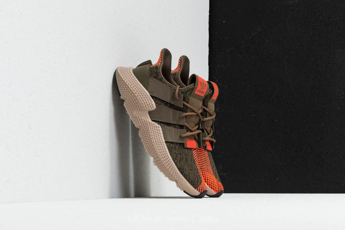 Adidas Prophere Trace Olive Solar Red Sneakers - Obeezi.com
