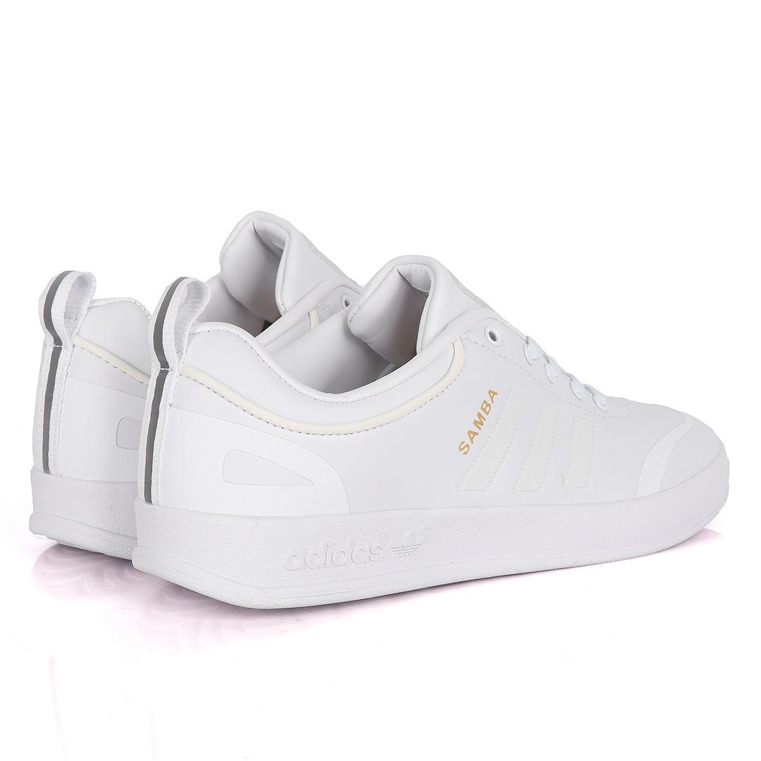 Adidas Samba Palace All White Sneakers - Obeezi.com