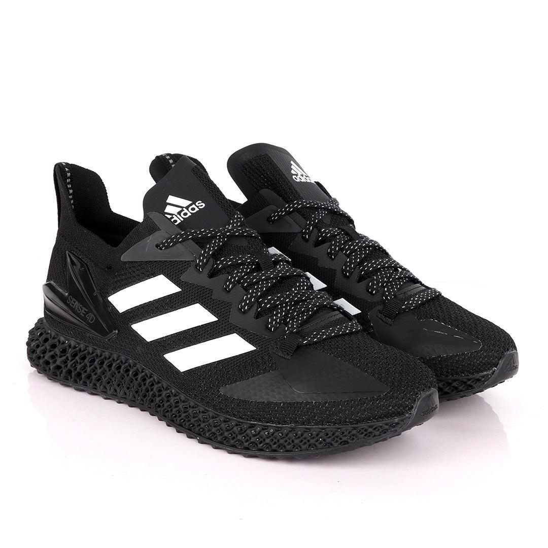 Adidas Sense 4D Black White Sneakers - Obeezi.com