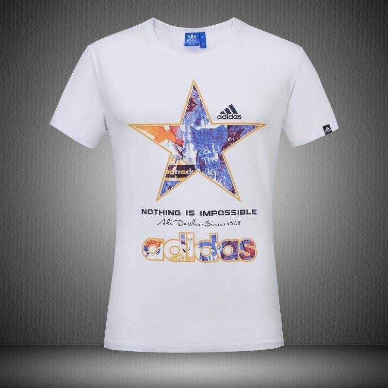 Adidas Star Logo Nothing Is Impossible T-shirt White - Obeezi.com