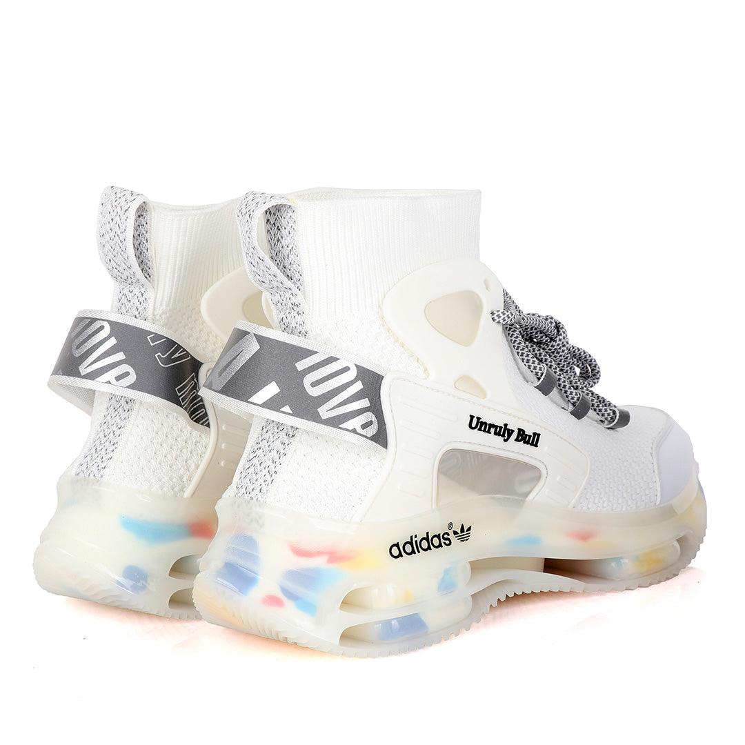 Adidas Unruly Bull Fashionable Trendy Sneakers- White - Obeezi.com