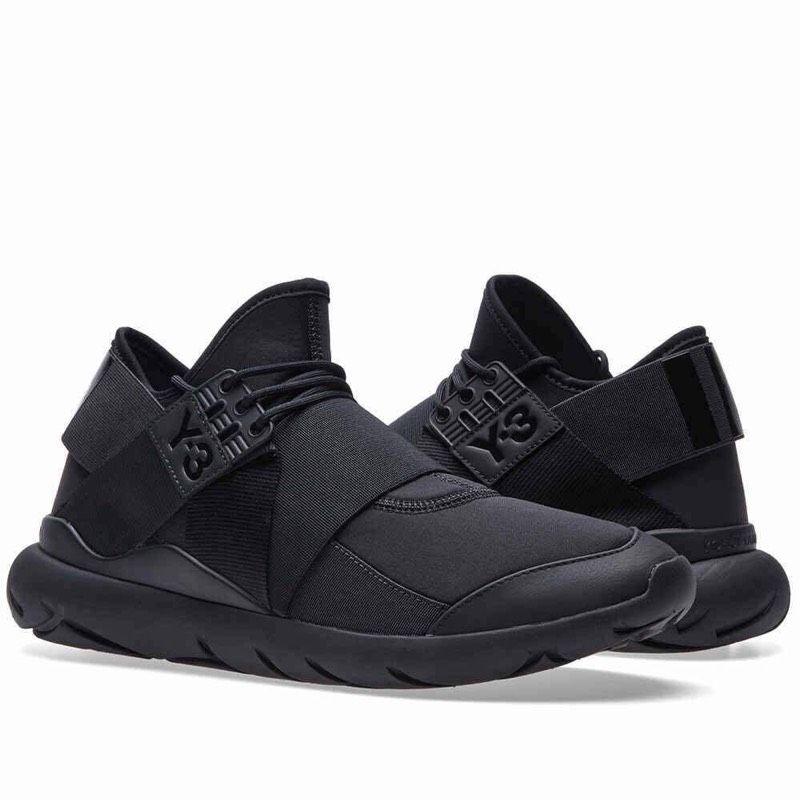 ADIDAS Y-3 QASA HIGH Black Sneakers - Obeezi.com