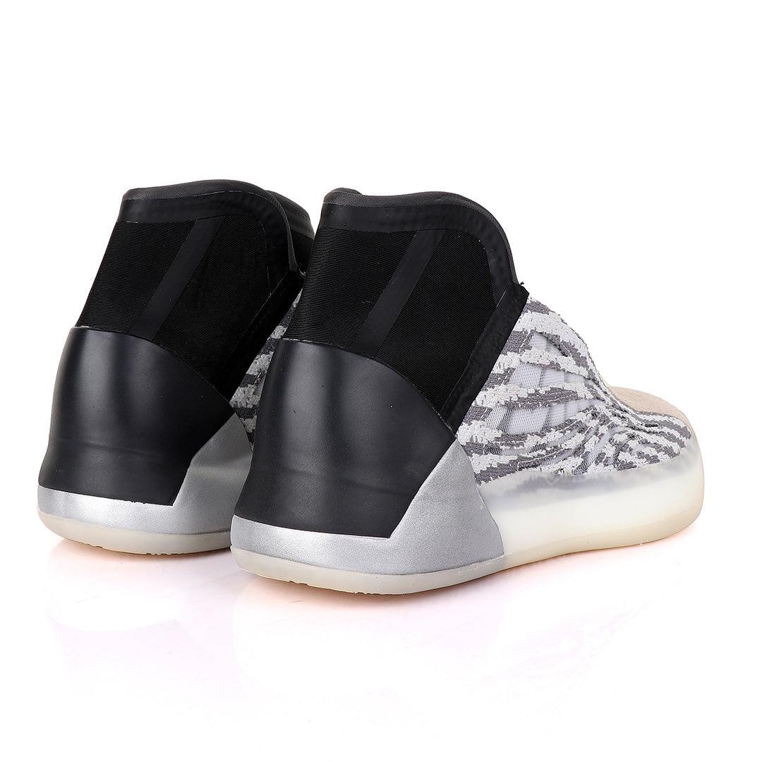 Adidas Yeezy Basketball Quantum Black and Grey Sneakers - Obeezi.com