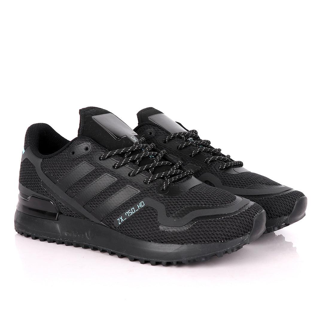 Adidas ZX 750 HD Black Sneakers - Obeezi.com