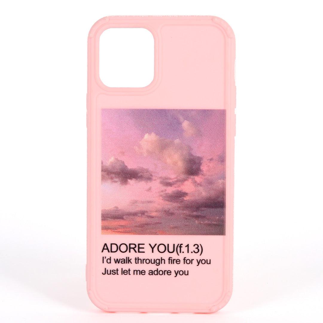Adore You 1.0 Quote Printed Customized iPhone Case-Pink - Obeezi.com