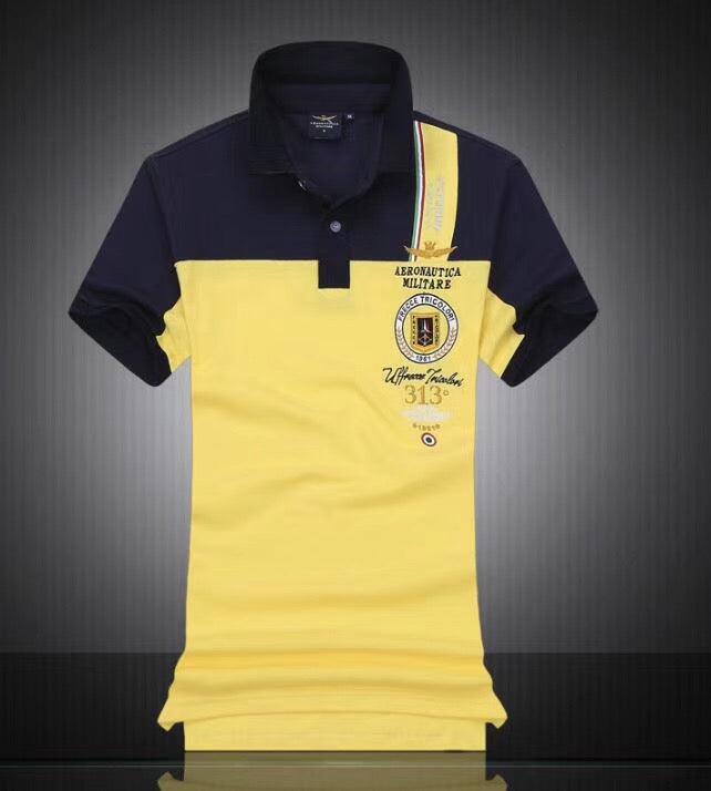 Aeronautica Militare Air Force 1 Polo Men T-shirt Yellow - Obeezi.com