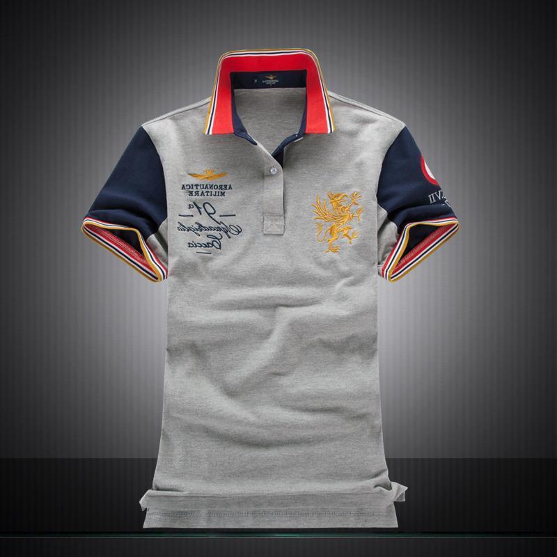 Aeronautica Militare Men'S Polo Shirt-Ash - Obeezi.com