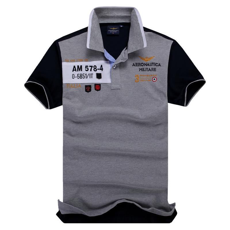 Aeronautica Prod/Lim/A.M Short Sleeve Shirt Polo-Ash - Obeezi.com