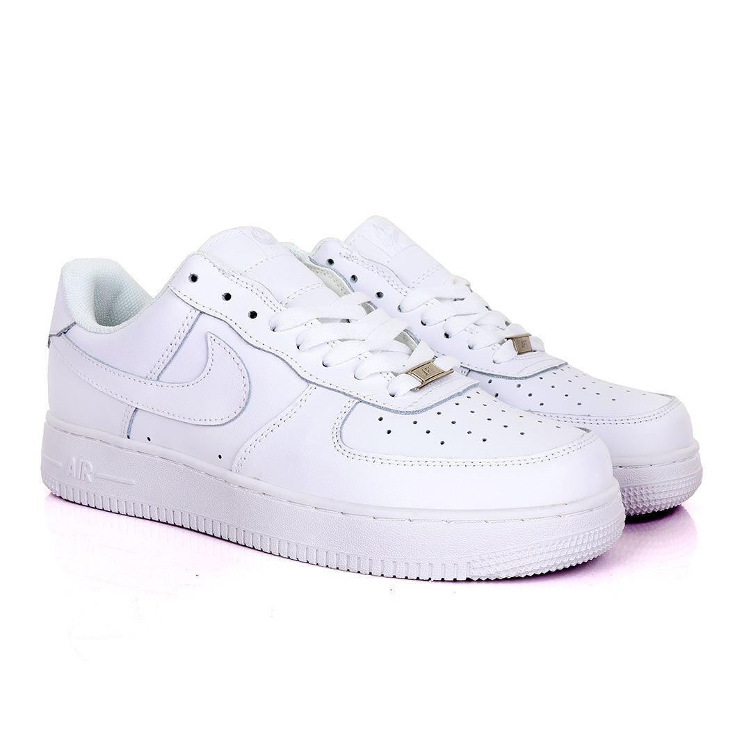 Air Force Nk Pressure 107 All White Sneakers - Obeezi.com